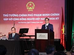 Thủ tướng Phạm Minh Chính gặp gỡ cộng đồng người Việt Nam tại Hoa Kỳ