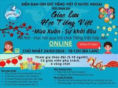 Khởi động lần đầu tiên Giao lưu học tiếng Việt bằng trò chơi online cho học sinh, giáo viên ở nhiều nước